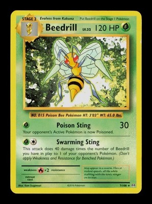 Beedrill 7/108 Pokemon Evolution Trading Card TC