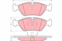 TRW Bremsbelagsatz Scheibenbremse GDB298 FüR BMW Porsche E24 Ferrari B6 928 E30