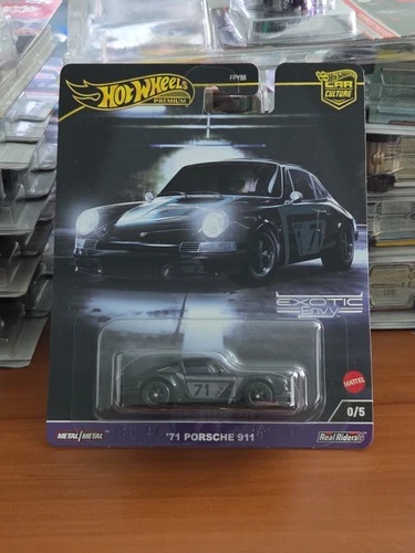 Hot Wheels - '71 Porsche 911 Black - Car Culture Exotic Envy w/ Protector CHASE