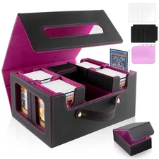 Trading Card Storage Box for MTG – Multi-Purpose Commander Deck Box with C