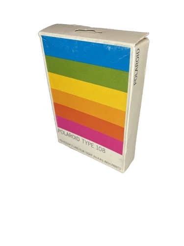 Vintage Polaroid Type 108 Polacolor 2 Land Pack Film 8 Prints Expired Sealed - product listing photo