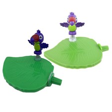 2pcs Leaf Shaped Parrot Perch, Plastic Platform Stand For Cockatiel, Play Area