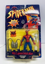 Web Cannon Spider-Man Blast Action Figure W/Pin 1995 TOYBIZ The Animated Series