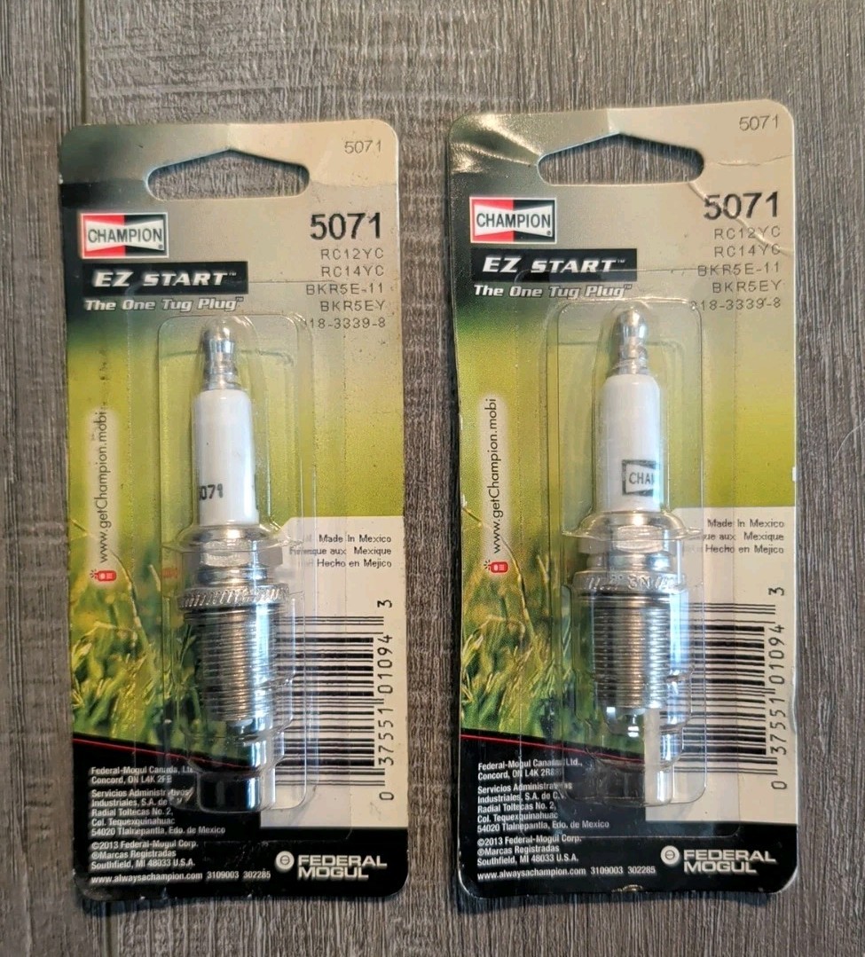 2 Pack Champion EZ Start Spark Plug 5071 RC12YC RC14YC