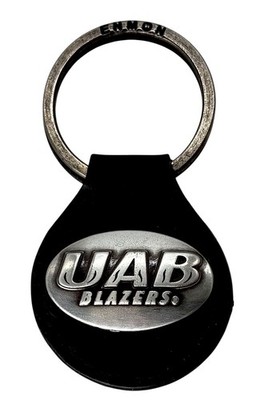 UAB Blazers Genuine Leather Key Fob-Key Ring by Enmon-New