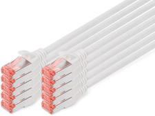 Cavo LAN Cat 6, 0,5 M, 10 Pezzi, Cavo Di Rete RJ45, S/FTP Schermato, 1 Gbps - Co