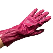 Nordstrom Vintage Burgundy Red Leather Gloves Small Women  s