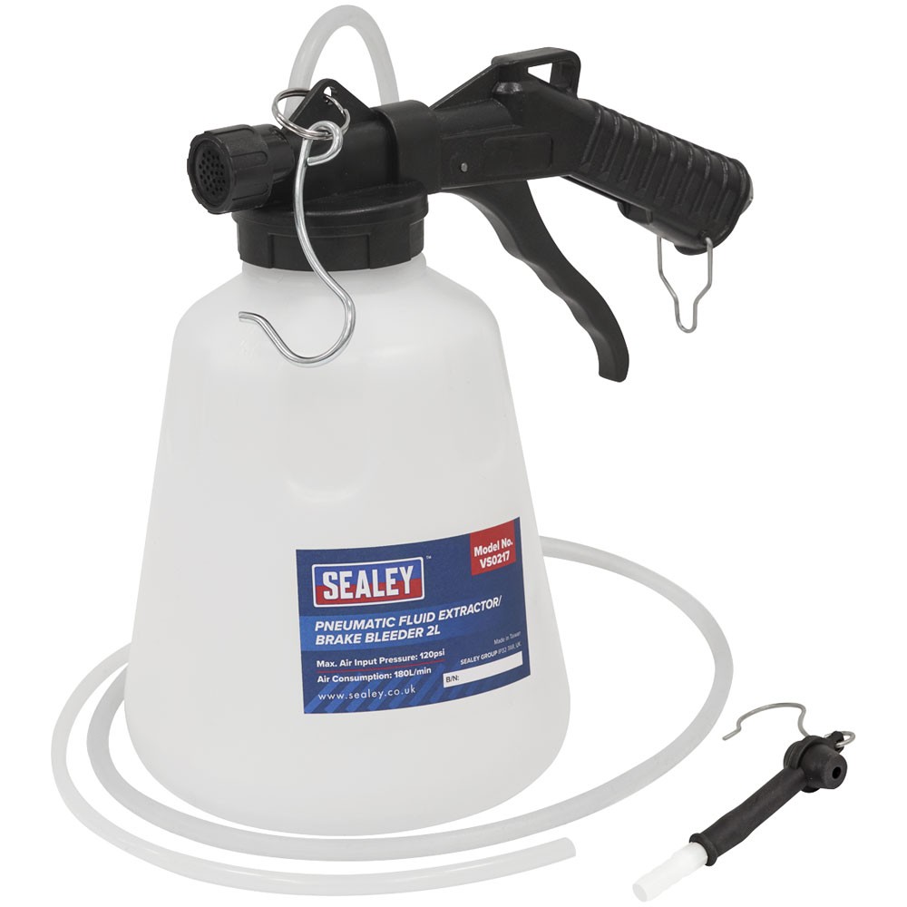 Sealey Pneumatic Fluid Extractor/Brake Bleeder 2L