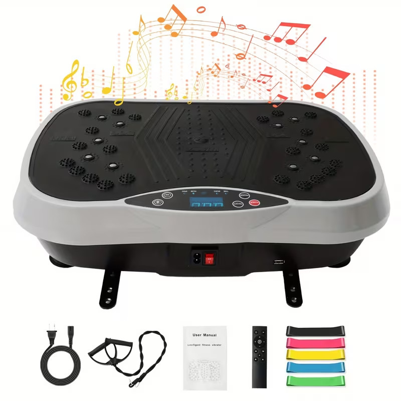 Placa de vibración WAVER 220 LBS máximo silenciosa 30 dB delgada entrenamiento de cuerpo completo