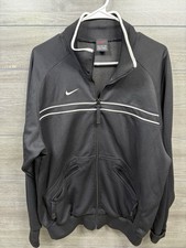 VTG Y2K Nike Track Team Nike Spellout Jacket Full Zip Men Medium Red Tag