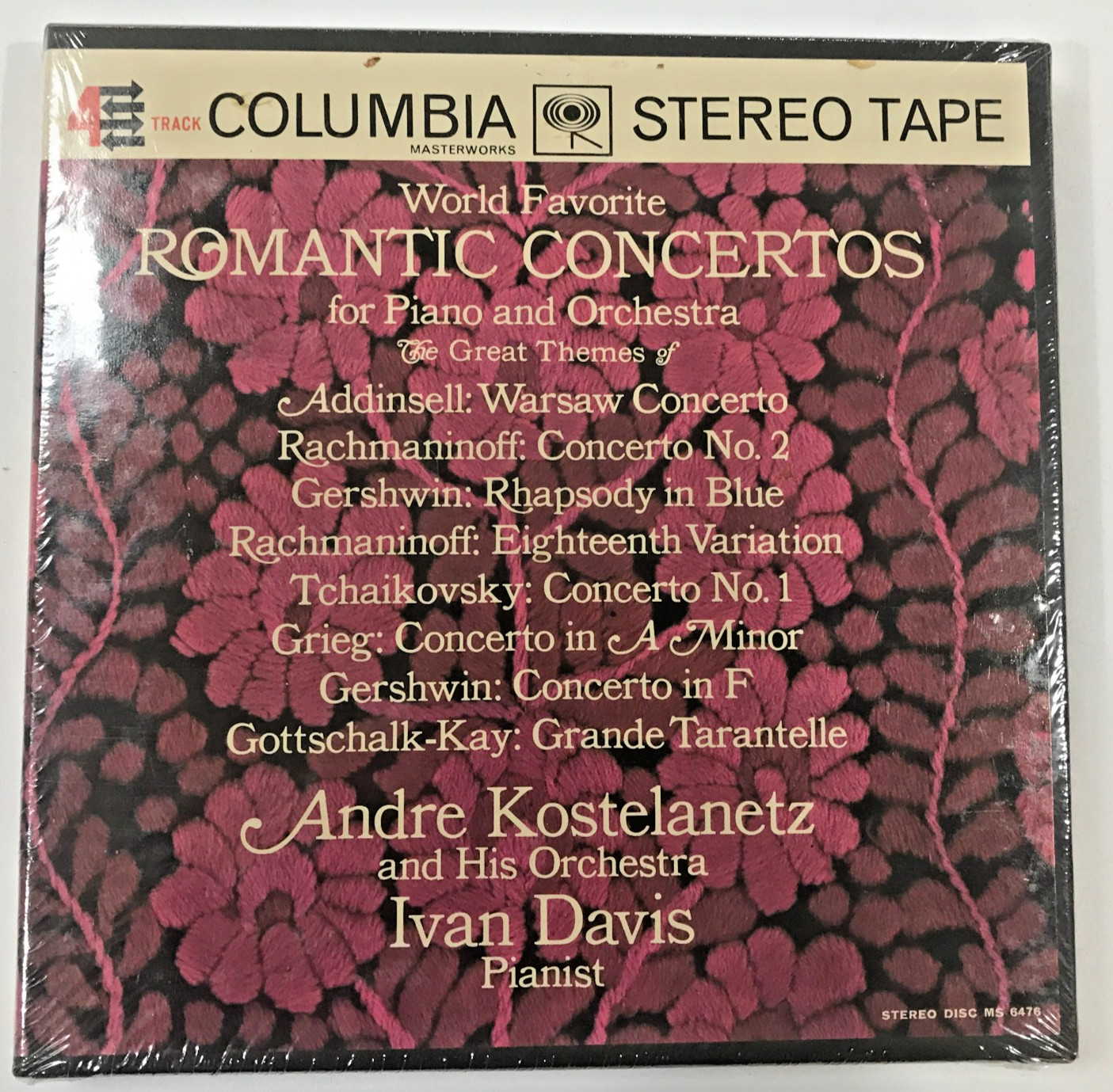 7-1/2ips  World Favorite  Romantic Concertos Reel Tape  NEW SEALED TAPE