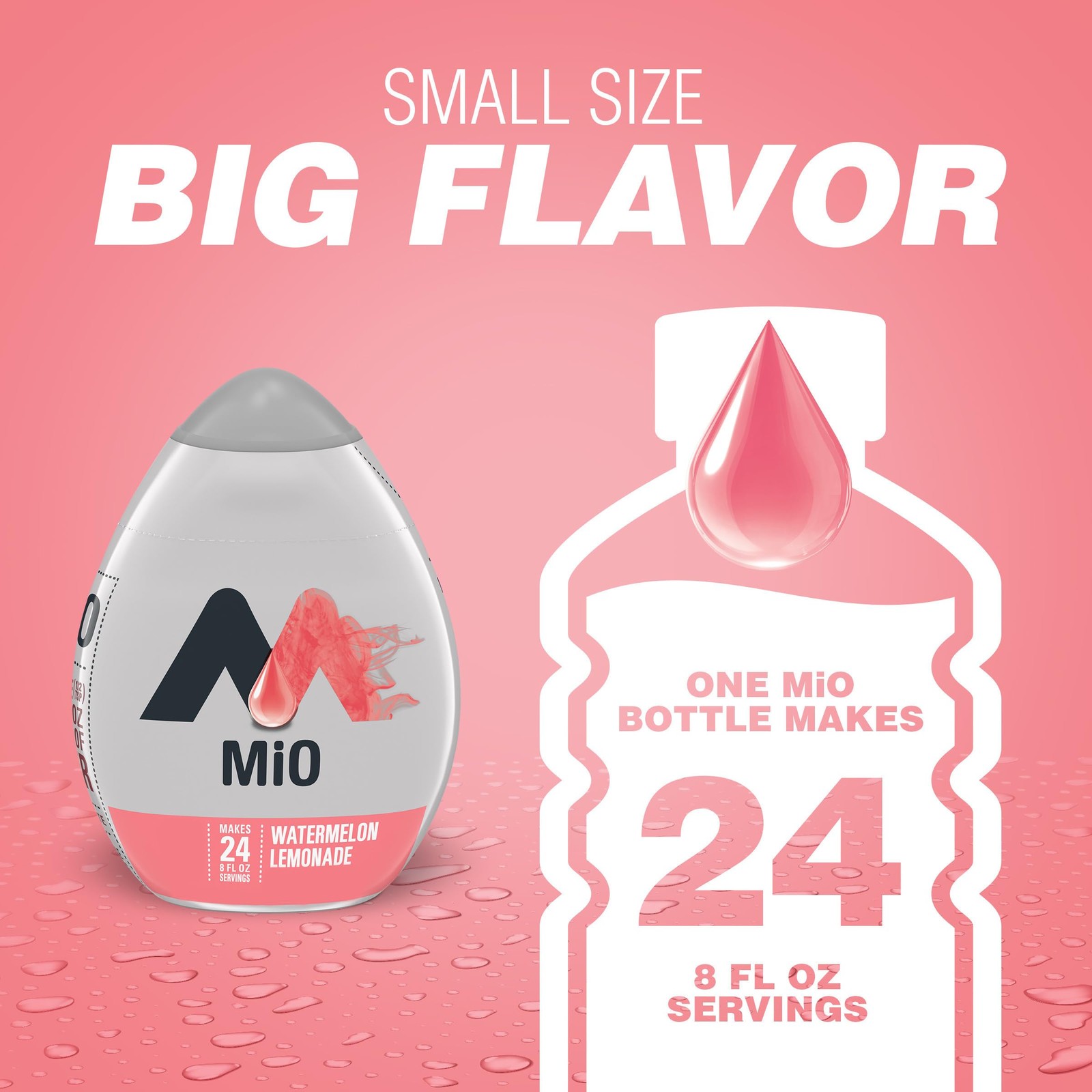 Mio Watermelon Lemonade Liquid Water Enhancer 1.62 Fl Oz Sugar Free Drops