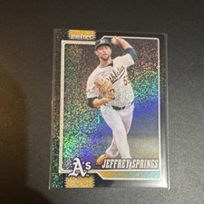 Topps Series 1 2026 Jeffrey Springs #6/10 Athletics Black Sandglitter Parallel
