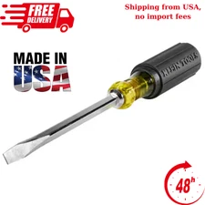 Klein Tools 600-6 5/16 in. Flat Head Screwdriver with 6 in. Square Shank