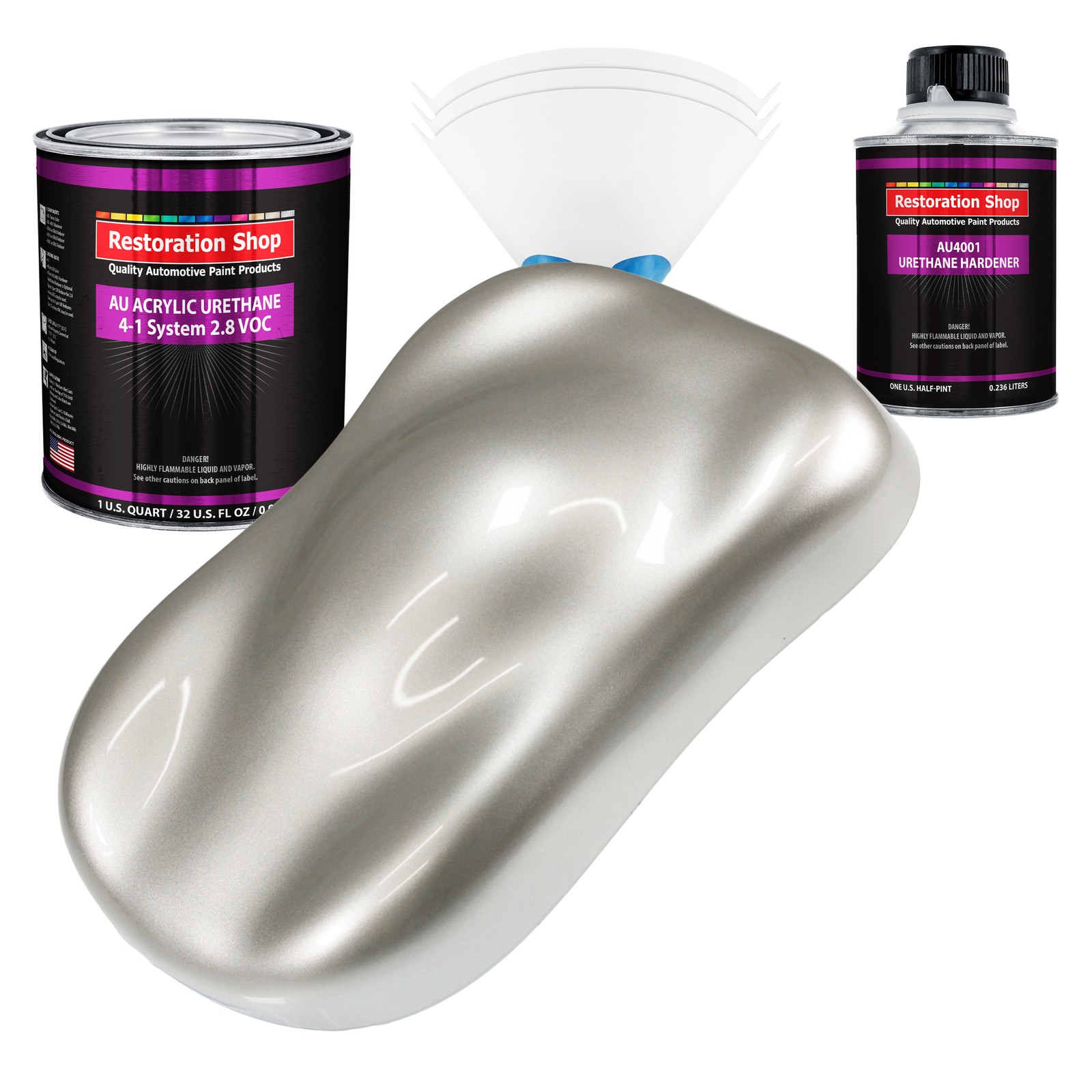 Restoration Shop Sterling Silver Metallic Acrylic Urethane Quart Auto Paint Kit