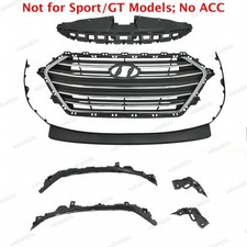 7pc For Elantra 2017 2018 Radiator Cover Grille Headlight Bumper Bracket Kit 7pc For Elantra 2017 2018 Radiator Cover Grille Headlight Bumper Bracket Kit