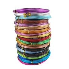 20 Colors Aluminum Craft Wire Bendable Metal Wire for Jewelry Craft Making, 1...