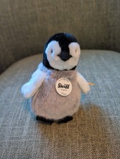 Steiff Flaps Penguin plush soft toy 16cm 6 inch German Stuffed Animal 057144 New