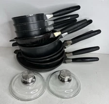 Vintage BergHOFF Eurocast Non-stick 9 Pan Set Removable Handles