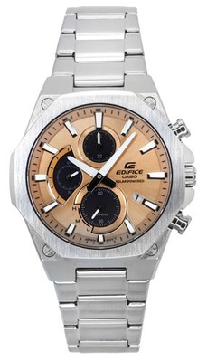 Casio Edifice Chronograph Copper Dial Solar 100M Men's Watch EFS-S570D-5A
