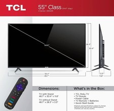 TCL 55" 4K UHD HDR Smart TV with Roku - Immersive Visuals & Smart Tech 6