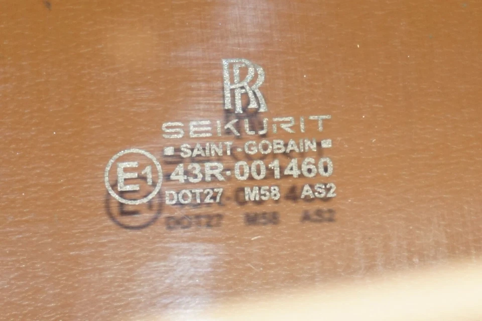 ROLLS ROYCE PHANTOM PUERTA CRISTAL TRASERO DERECHO 2008-2010 2011 2012 2013 43R-001460 Foto 4 de 4