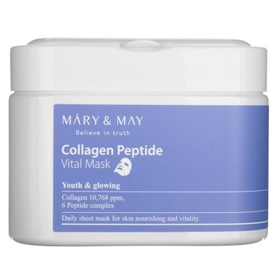 Mary&May Straffende Kollagen-Peptid-Vitalmaske, 30 Stück