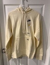 Nike Mens Have A Nike Day Sunflower Hoodie Coconut Milk Yellow DM4992-113 Size S
