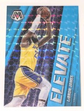 2020-21 Mosaic LeBron James Elevate Fluorescent Blue Prizm #12/15 Lakers Rare📈