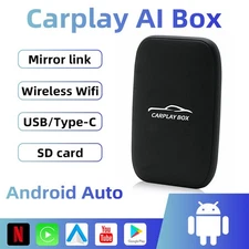 Carplay AI Box Wireless Carplay Android Auto Adapter Car Multimedia Video Gift