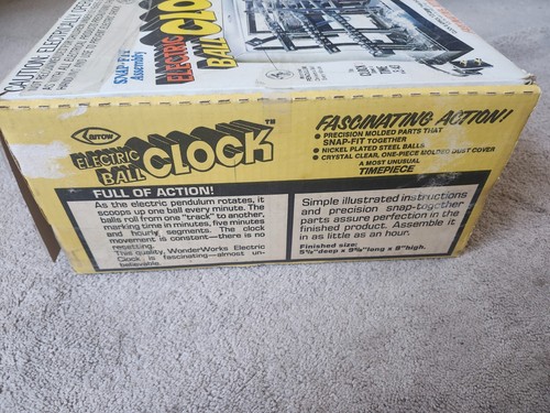 VTG 1978 ARROW HANDICRAFT #675 ELECTRIC ROLLING BALL CLOCK Kinetic Time Machine - 第 3/22 張圖片