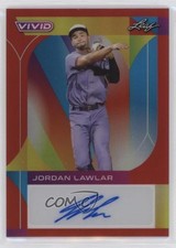 2022 Leaf Vivid Red 13/35 Jordan Lawlar #BA-JL2 Auto 1bk5