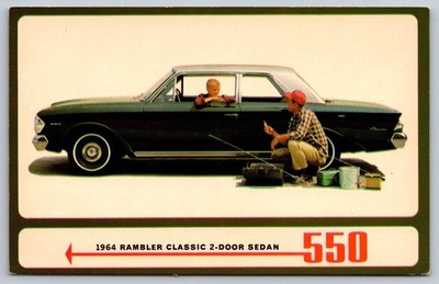 1964 Rambler Classic 2-Door Sedan Advertising Vintage Postcard Automobile