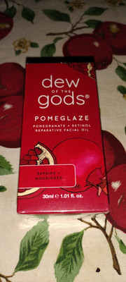 DEW OF THE GODS POMEGLAZE REPARATIVE FACIAL OIL FULL SIZE 1.01 OZ 30 ML NEW BOX 
