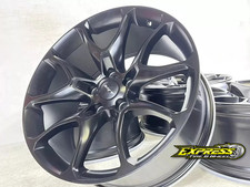 4 22x9.5 Srt Matte Black Wheels Rims 5x127 Jeep Grand Cherokee Dodge Durango