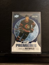 2023-24 Upper Deck Ice - Ice Premieres Nikolas Matinpalo #177 Blue /799 (RC)