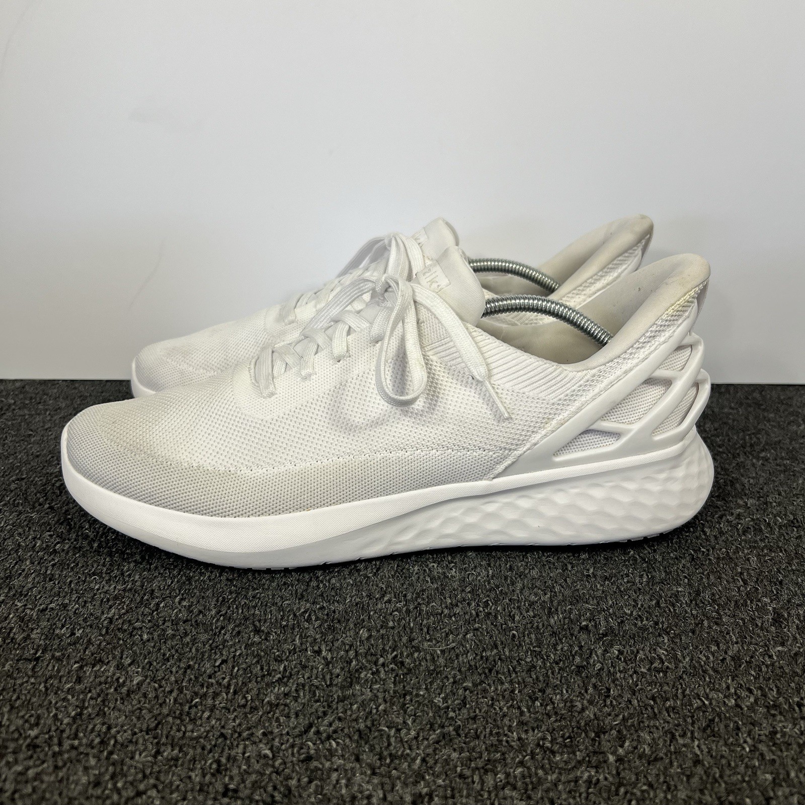 SAOLA Scarpe sneakers Kizik Athens uomo taglia 13 mani libere slip on maglia bianca