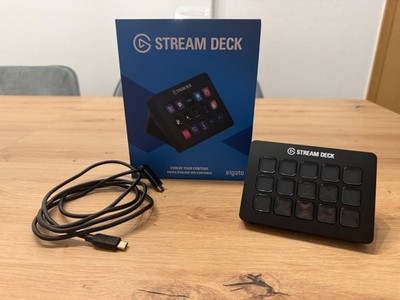 Elgato Stream Deck MK.2 Schwarz 15 LCD-Tasten USB-C | OVP top Zustand