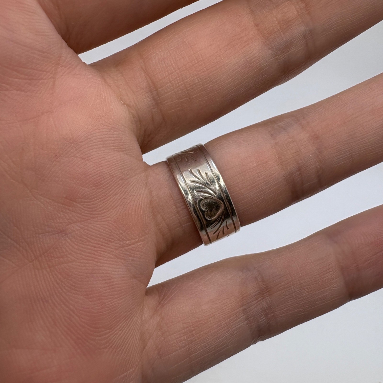 VTG Solid Sterling Silver 925 Open Back Adjustabl… - image 8