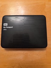 Western Digital My Passport ULTRA Slim External Drive 1TB USB Black FORMATTED