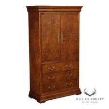 Henredon Charles X Collection Burlwood Armoire