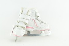 Jackson Softec Tri-Grip Girl's Figure Skates Size 8J White/Pink  0918-4372 