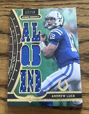 2013 Topps Triple Threads #TTR-AL Andrew Luck Jersey Relics Emerald #/18