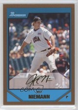 2007 Bowman Draft Prospects Futures Game Gold Jeff Niemann #BDPP83 2a1