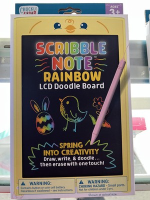 Chuckle & Roar- Scribble Glow RAINBOW  LCD Doodle Pad -New FREE SHIPPING