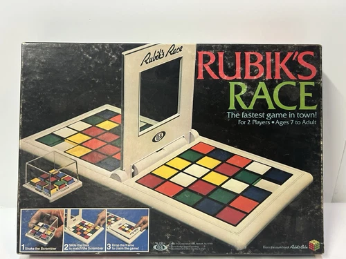 Vintage Rubiks Race Game Rubiks Cube Ideal Toy Co. Complete 1982