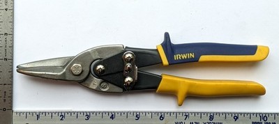 IRWIN TOOLS 10  Straight Cut Aviation Snips Utility Tin Snips