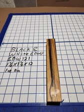 Black and White Ebony Wood turning blank 1 7/8"x 1 7/8"x 12 " EBW121