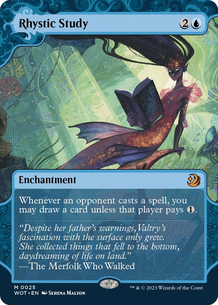 Rhystic Study - 25 - Wilds of Eldraine: Enchanting Tales - NM