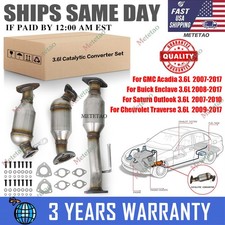 Set Catalytic Converter For 2009-2017 Chevrolet Traverse 07-17 Gmc Acadia 3.6l